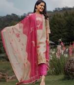 Pink smart and zarna silk graceful ethnic wear
