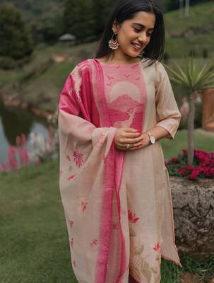 Pink smart and zarna silk graceful ethnic wear 2