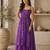 Purple smart festive special girlie top bottom set