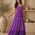 Purple smart festive special girlie top bottom set