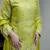 Lemon silk embroidery work heavy wedding attire