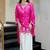 Pink silk embroidery work heavy wedding attire