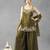 Green chartin embroidery work heavy wedding attire