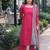 Pink cotton printed heavy wedding attire