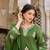 Green viscose chanderi embroidery work heavy wedding attire