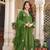 Green viscose chanderi embroidery work heavy wedding attire