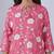 Pink rayon blend printed co-ord set