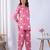 Pink rayon blend printed co-ord set