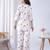 Off white rayon blend printed co-ord set