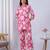 Pink rayon blend printed co-ord set