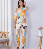 Multy rayon blend printed co-ord set