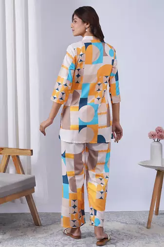 Multy rayon blend printed co-ord set