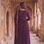 Purple colour georgette ethnic ceremonial wedding reception gown