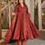 Maroon muslin digital printed readymade suit for fancy trendy looks