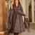 Black muslin digital printed readymade suit for fancy trendy looks