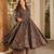 Black muslin digital printed readymade suit for fancy trendy looks