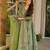 Green muslin digital printed readymade suit for fancy trendy looks