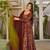 Brown muslin digital printed readymade suit for fancy trendy looks