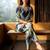 Blue smart and stylish co-ord set dress