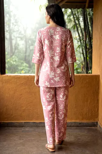 Pink smart and stylish co-ord set dress