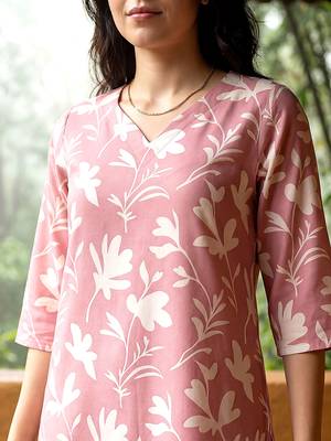 Pink smart and stylish co-ord set dress 3