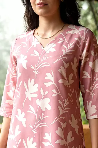 Pink smart and stylish co-ord set dress