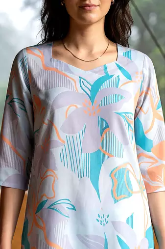 Sea green smart and stylish co-ord set dress