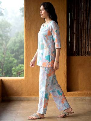 Sea green smart and stylish co-ord set dress 4