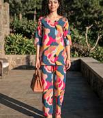 Multy smart and stylish co-ord set dress