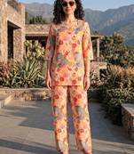 Rust smart and stylish co-ord set dress