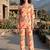 Rust smart and stylish co-ord set dress