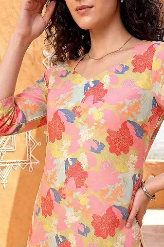 Pink color smart and stylish co-ord set dress for fancy girlie looks