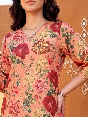 Peach smart and stylish co-ord set dress 3