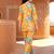 Yellow color smart and stylish co-ord set dress for fancy girlie looks