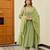 Green chanderi silk embroidery work fancy graceful partywear suit
