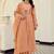 Orange chanderi silk embroidery work fancy graceful partywear suit