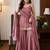 Peach fendy silk embroidery work fancy graceful partywear suit