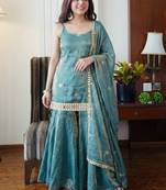 Rama fendy silk embroidery work fancy graceful partywear suit