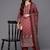 Maroon cotton printed fancy graceful partywear suit
