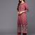 Maroon cotton printed fancy graceful partywear suit