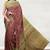 Terracotta brown & burnished copper sambalpuri cotton saree with running blouse