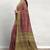 Terracotta brown & burnished copper sambalpuri cotton saree with running blouse