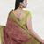 Terracotta brown & burnished copper sambalpuri cotton saree with running blouse