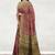 Terracotta brown & burnished copper sambalpuri cotton saree with running blouse