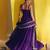 Purple vichitra silk embroidery work fancy graceful partywear suit