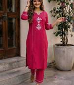 Pink festive special readymade readymade kurta set