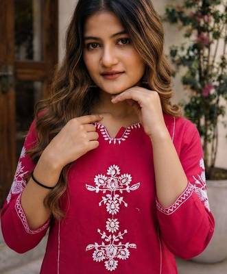 Pink festive special readymade readymade kurta set 3