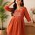 Rust festive special readymade readymade kurta set