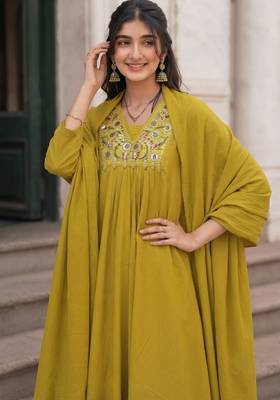 Mahendi festive special readymade readymade kurta set 3