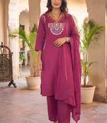 Pink festive special readymade readymade kurta set